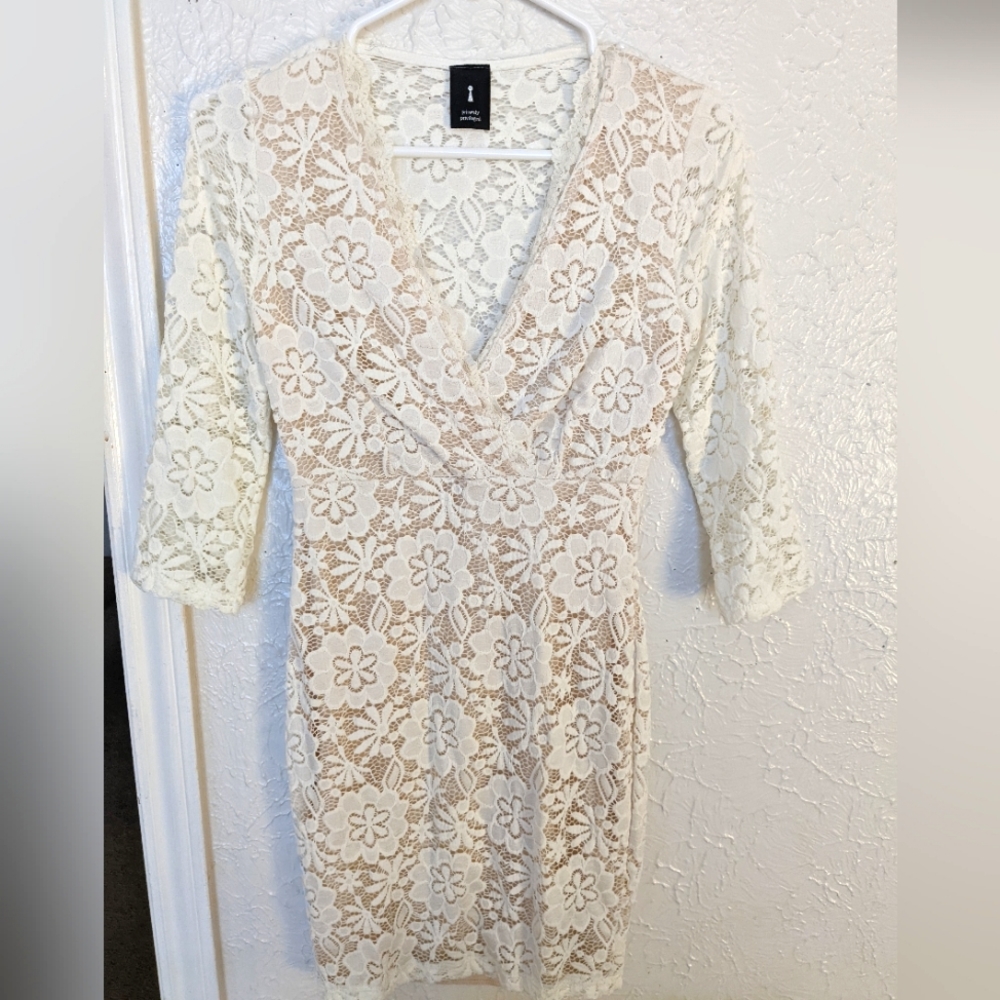 Privately privileged white floral dress